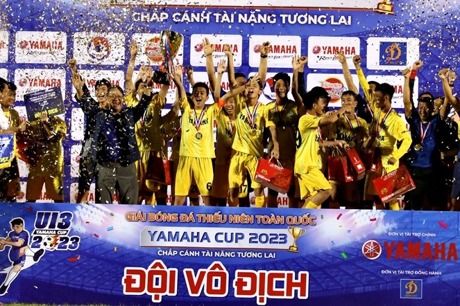 SLNA lên ngôi vô địch U13 toàn quốc 2023