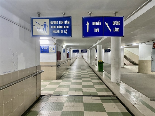 Hanoians indifferent towards pedestrian tunnels