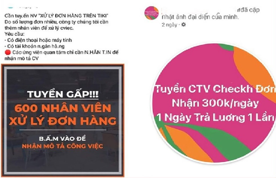 Chiêu trò lừa đảo, giả làm nhân viên ngân hàng tuyển xử lý đơn hàng