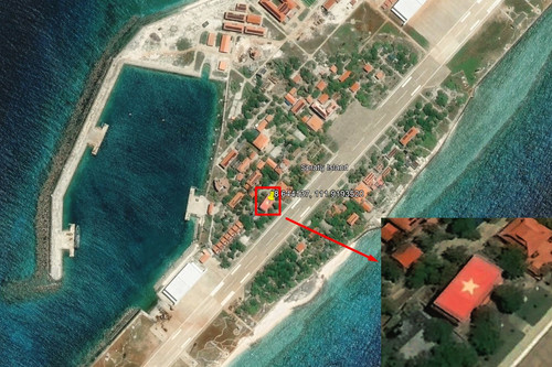 Google nâng cấp ảnh vệ tinh, quốc kỳ Việt Nam hiện rõ trên đảo Trường Sa Lớn