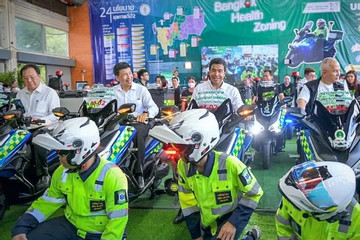 Thái Lan triển khai xe máy cứu thương ứng phó tắc đường