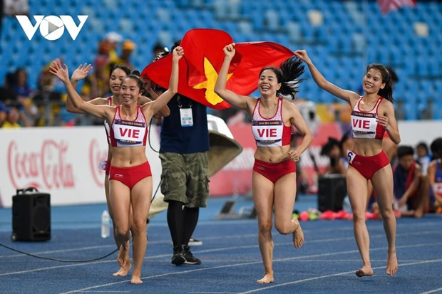 Vietnamese girls win one gold, one bronze at 2023 Asian Athletics Championships hinh anh 1