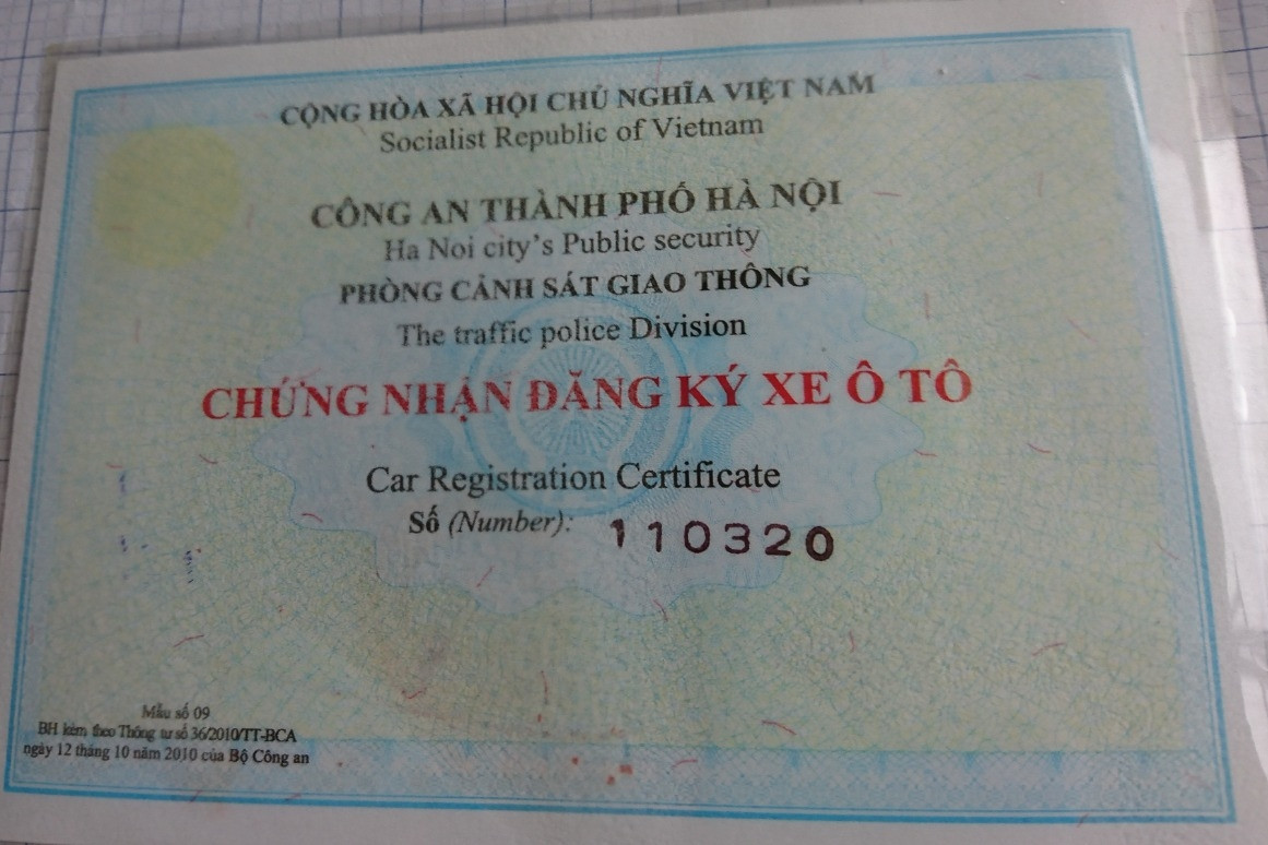 Nên số hoá chứng nhận đăng ký xe cơ giới đường bộ