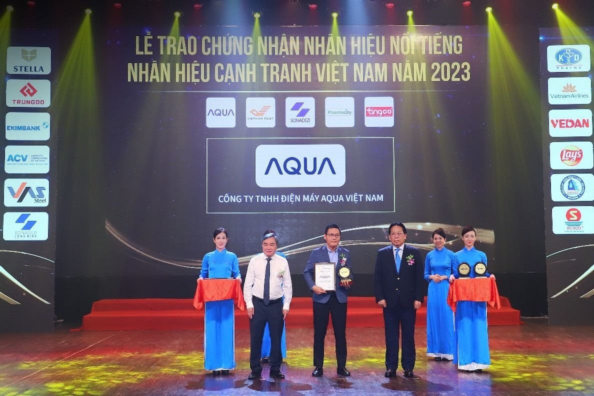 Aqua Việt Nam vào Top 10 Nhãn hiệu nổi tiếng năm 2023