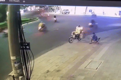 Truy tìm nhóm thanh niên tông ngã cả gia đình, dọa đánh nạn nhân