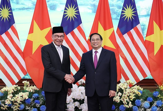 Vietnamese, Malaysian PMs delighted at development of bilateral relations hinh anh 1