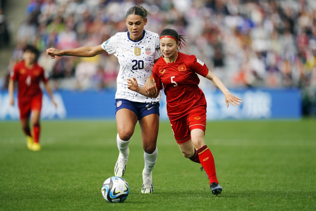 Tuyển nữ Việt Nam thua Mỹ 0-3 trận đầu tiên ở World Cup