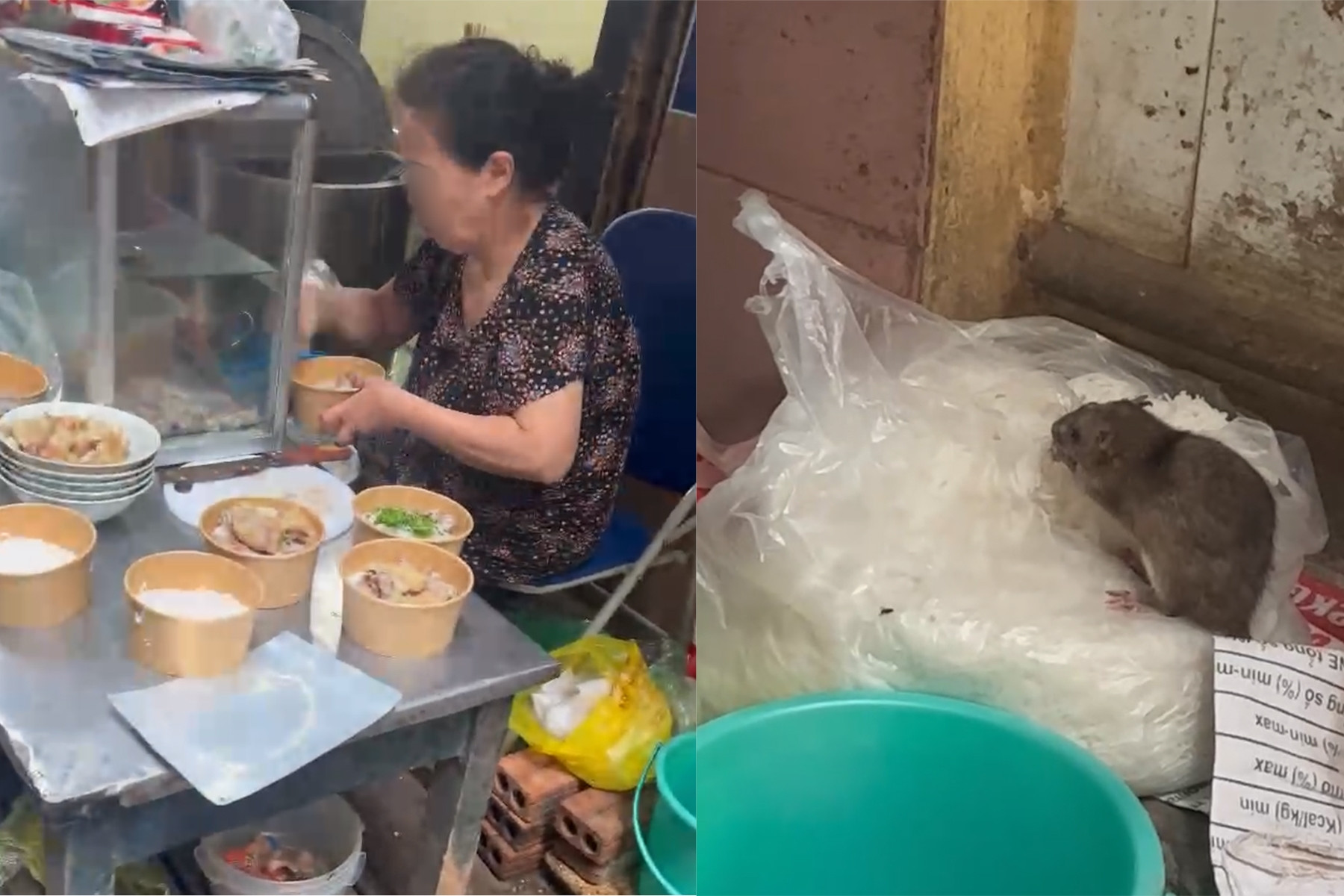 Xử phạt hơn 2 triệu đồng quán ăn Hà Nội trong video 'chuột bò trên túi bún'