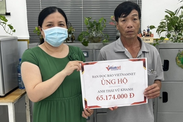 Anh Thái Vũ Khanh được ủng hộ hơn 65 triệu đồng trong ngày đầu kêu gọi