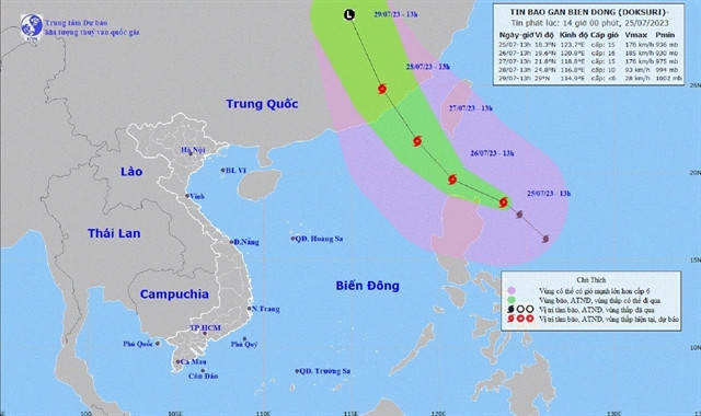 Doksuri forecast to become superstorm