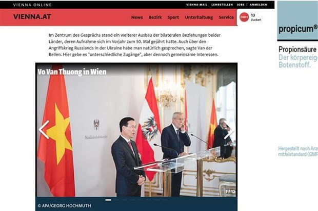 Austrian media spotlights President’s official visit hinh anh 1