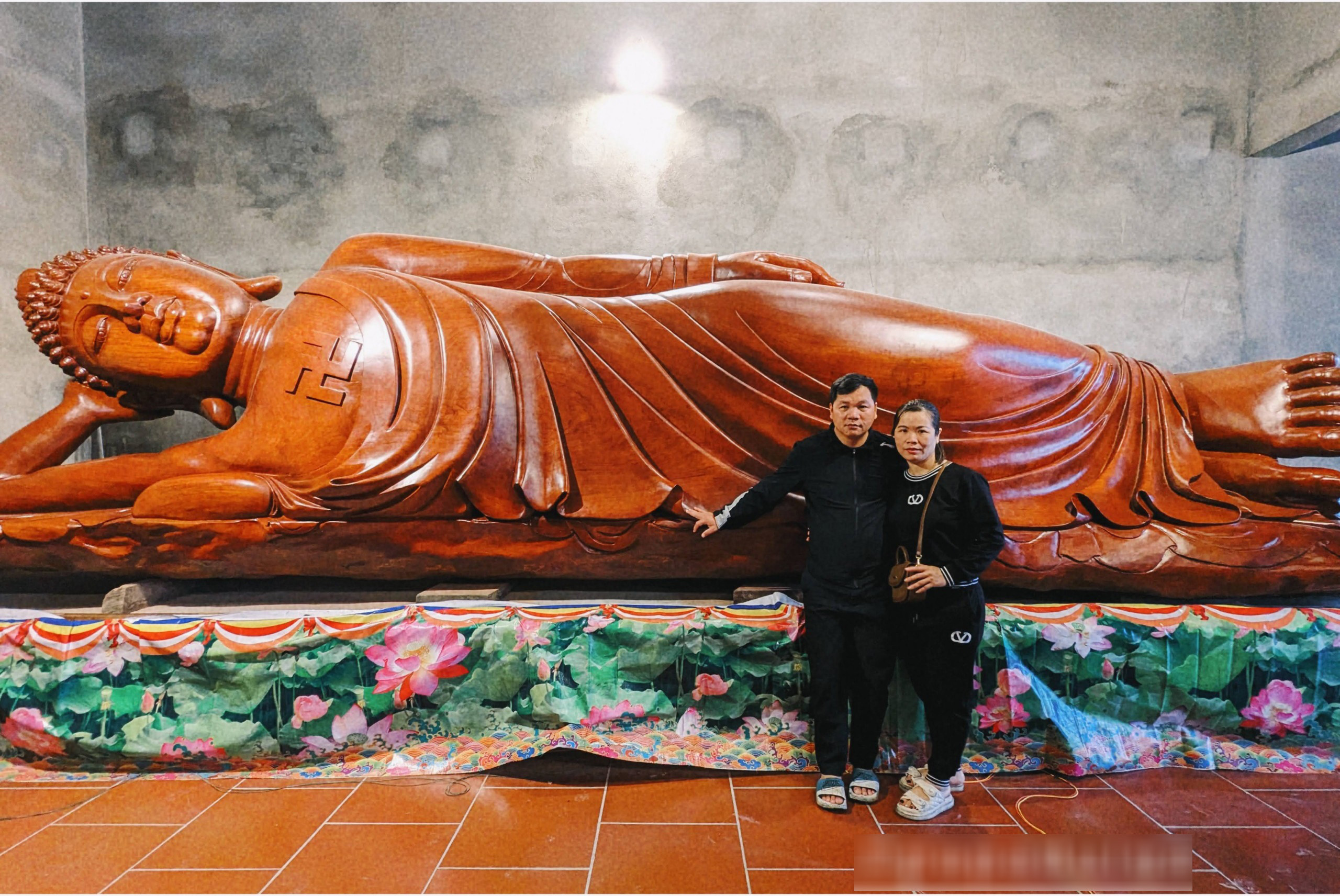 800-year-old temple houses largest driftwood Buddha statue in Vietnam