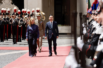Thủ tướng Italia chủ trì lễ đón trang trọng Chủ tịch nước Võ Văn Thưởng