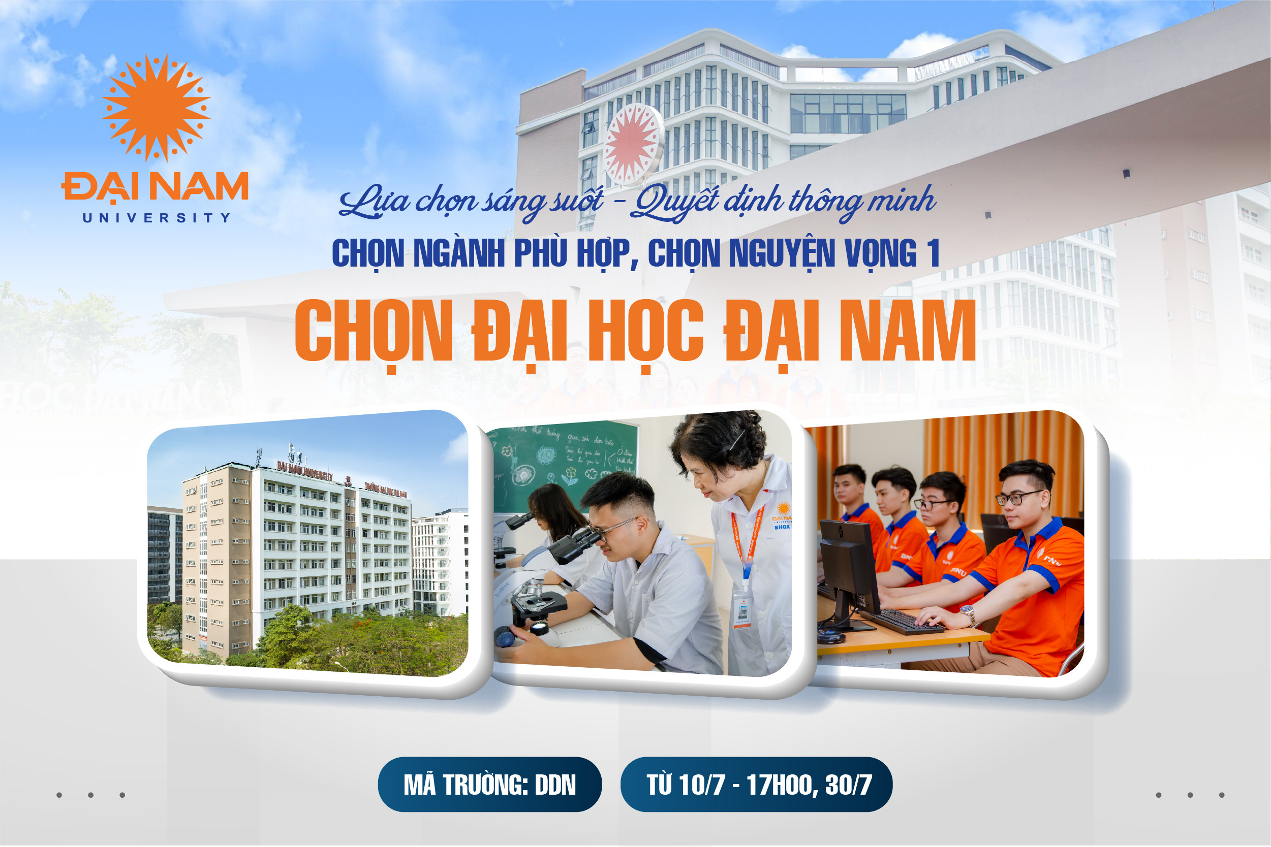 8 lợi thế vượt trội của trường Đại học Đại Nam