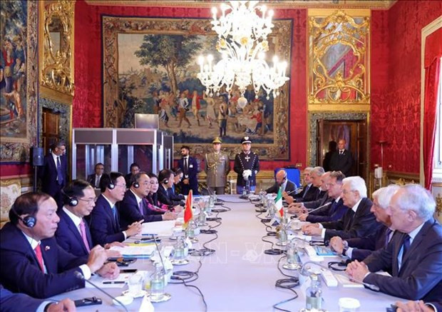 Vietnamese, Italian Presidents agree on major measures to enhance strategic partnership hinh anh 1