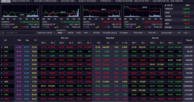 VN-Index hits 10-month high hinh anh 1