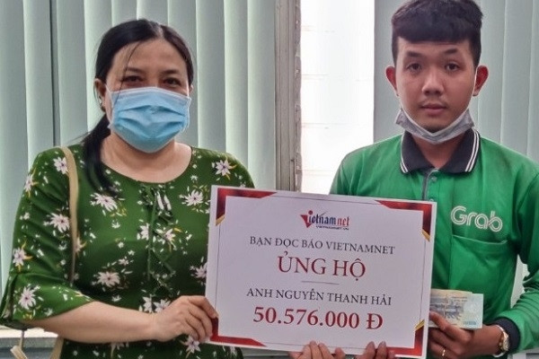 Anh Nguyễn Thanh Hải được ủng hộ hơn 50 triệu đồng