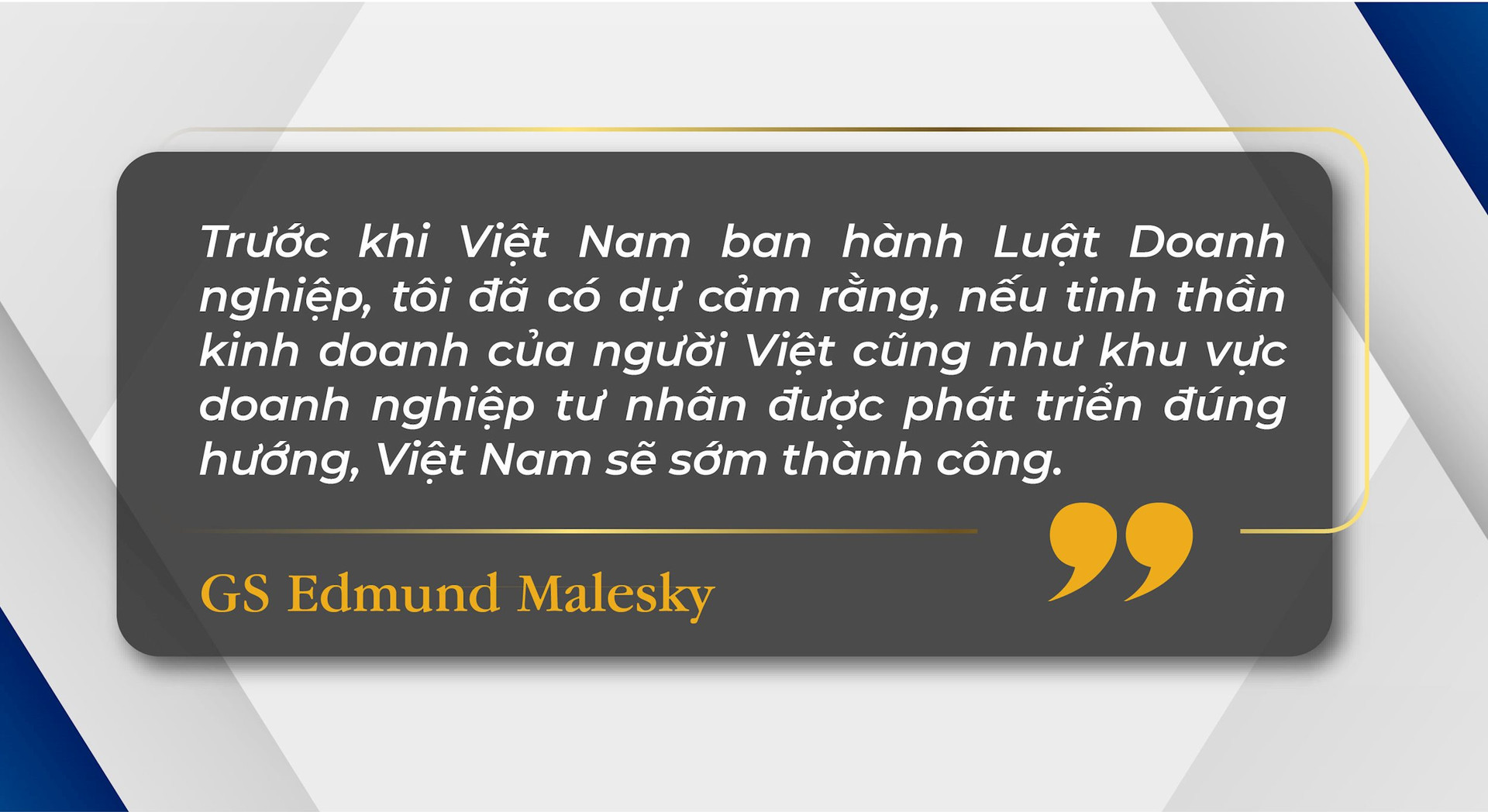 Giáo sư Mỹ dành hai thập kỷ đóng góp vào cải cách thể chế Việt Nam (P1): Tôi đã sớm biết Việt Nam sẽ trở thành ‘con hổ’ kinh tế - Ảnh 3.