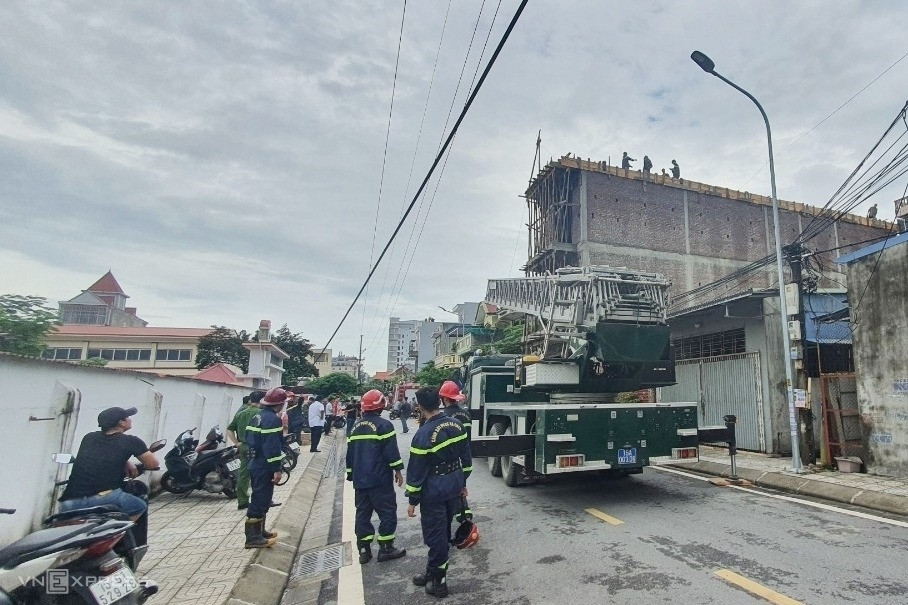 Hải Phòng: 3 thợ xây bị điện giật, 1 người tử vong