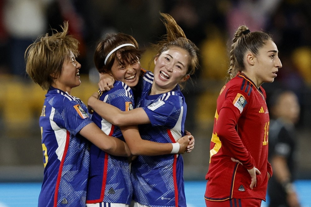 Nữ Nhật Bản gây bất ngờ khi thắng Tây Ban Nha 4-0