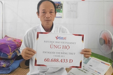 Bạn đọc tiếp tục ủng hộ 60 triệu đồng đến em Mạnh Thị Băng Thùy