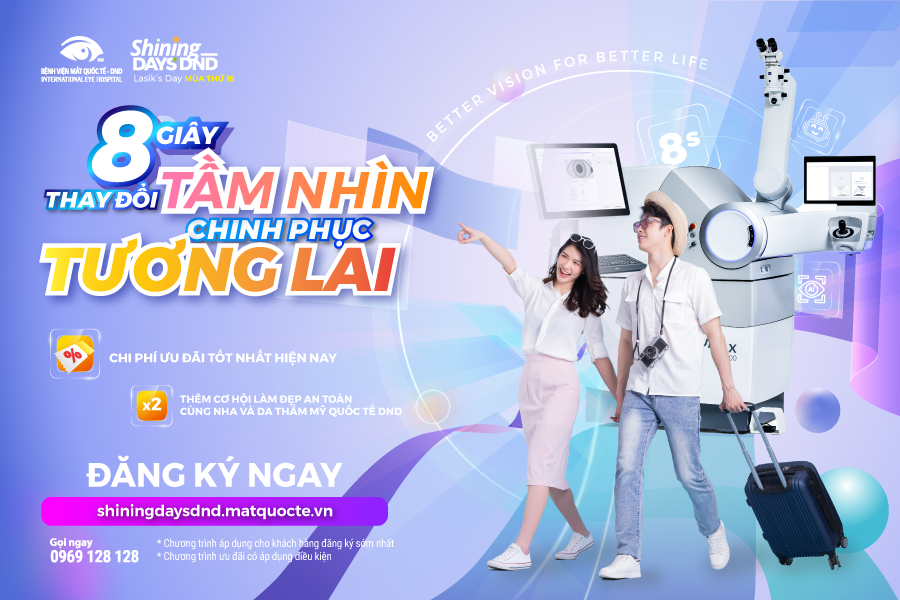 Bệnh viện Mắt quốc tế DND ưu đãi đến 49% chi phí phẫu thuật tật khúc xạ
