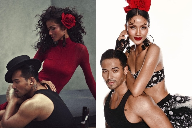 H'hen Niê vai trần eo thon, gợi cảm mê hoặc bên mẫu nam