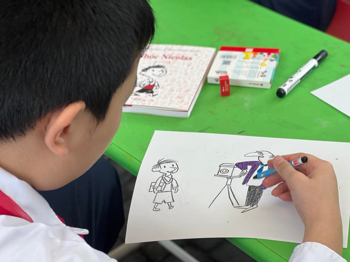 Workshop vẽ tranh nhóc Nicolas thu hút giới trẻ Hà Nội  Báo Dân trí