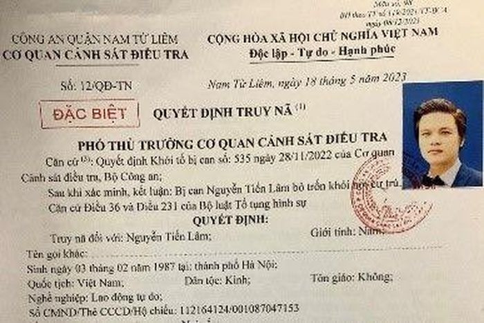 Truy nã đối tượng tổ chức đánh bạc qua mạng