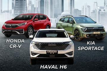 Xe SUV cỡ C giá gần 1,1 tỷ đồng: Chọn Haval H6, Honda CR-V hay KIA Sportage?