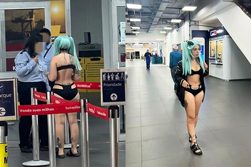 Hành khách mặc bikini đóng giả nhân vật hoạt hình bị cấm lên máy bay
