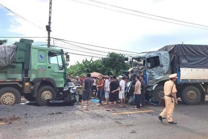 Hiện trường vụ tai nạn khiến 3 thành viên CLB HAGL tử vong ở Gia Lai