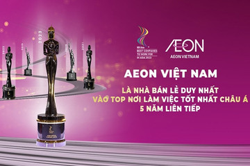 AEON Việt Nam 5 năm liền vào Top Nơi làm việc tốt nhất Châu Á