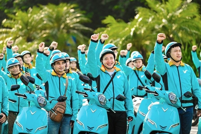 Electric motorbike taxi service launched in Hanoi