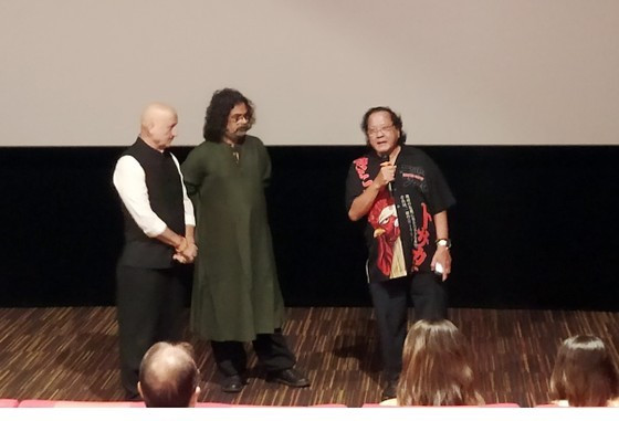 Indian veteran actor Anupam Kher attends Indian Film Festival in HCMC ảnh 3