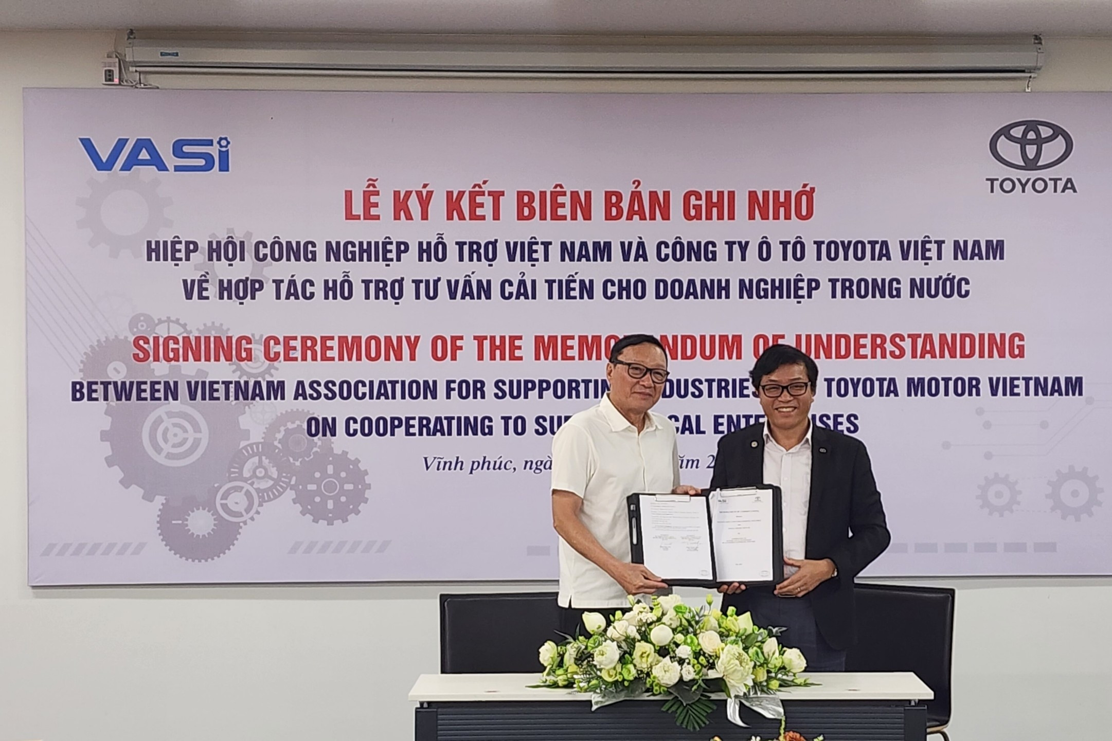 Toyota VN và Hiệp hội Công nghiệp hỗ trợ VN hợp tác cải tiến năng lực DN