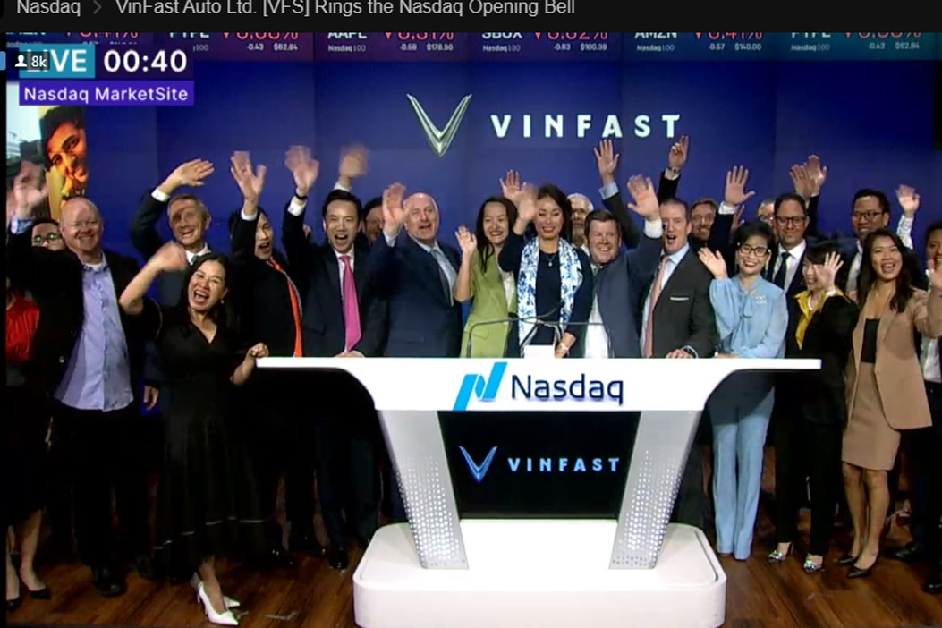 VinFast niêm yết tại Mỹ, cổ phiếu họ Vin gánh thị trường
