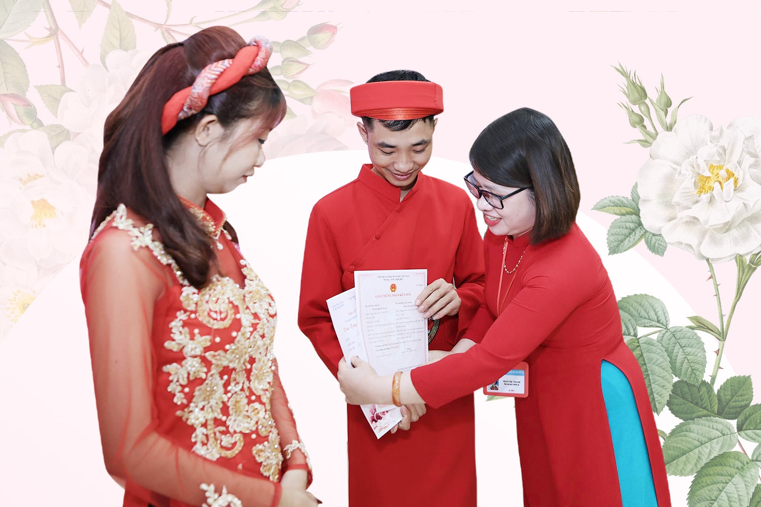 ‘Lễ cưới’ đặc biệt ngay tại bộ phận một cửa ở Bắc Giang