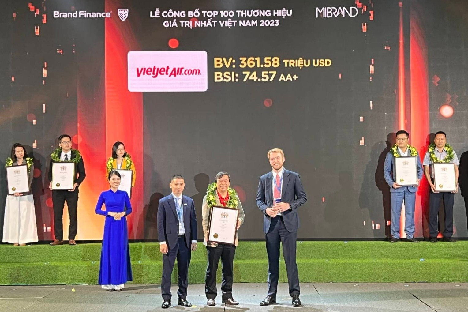 Vietjet vào Top 100 thương hiệu giá trị nhất Việt Nam