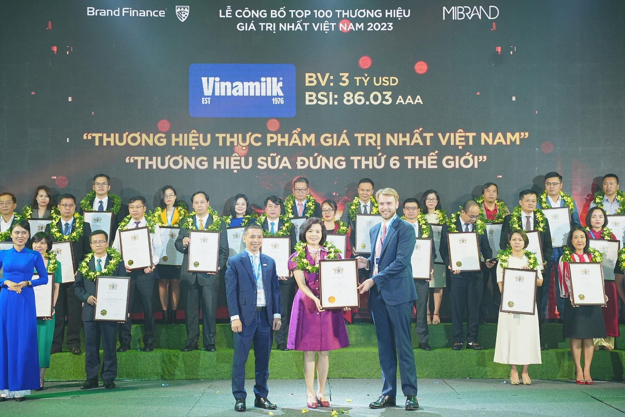 Thương hiệu Vinamilk tăng giá trị lên 3 tỷ USD, dẫn đầu về tính bền vững