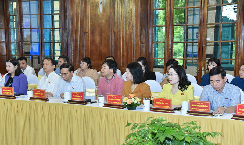 Chủ tịch Quốc hội Vương Đình Huệ chủ trì phiên họp về dự thảo Luật Tổ chức Toà án Nhân dân (sửa đổi) -0