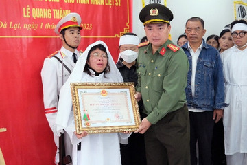 Ba cảnh sát hy sinh ở Lâm Đồng được truy tặng Huân chương Bảo vệ Tổ quốc hạng Ba
