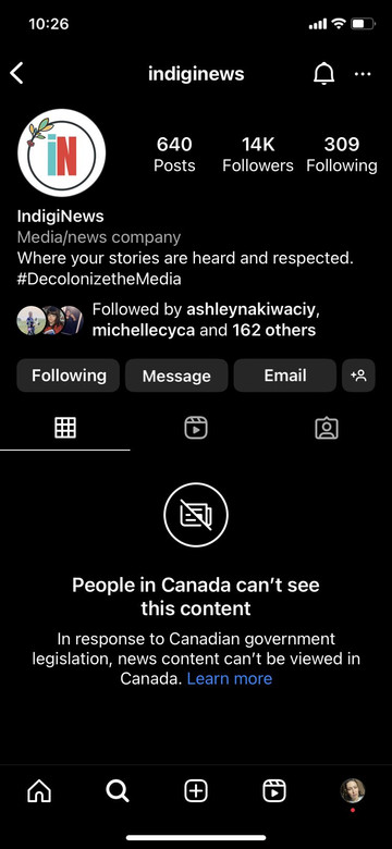 Facebook, Instagram bắt đầu chặn tin tức tại Canada