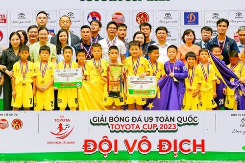 Hà Nội vô địch giải bóng đá U9 toàn quốc 2023