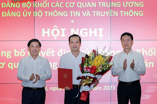 Thứ trưởng Phạm Đức Long giữ chức Bí thư Đảng ủy Bộ Thông tin và Truyền thông