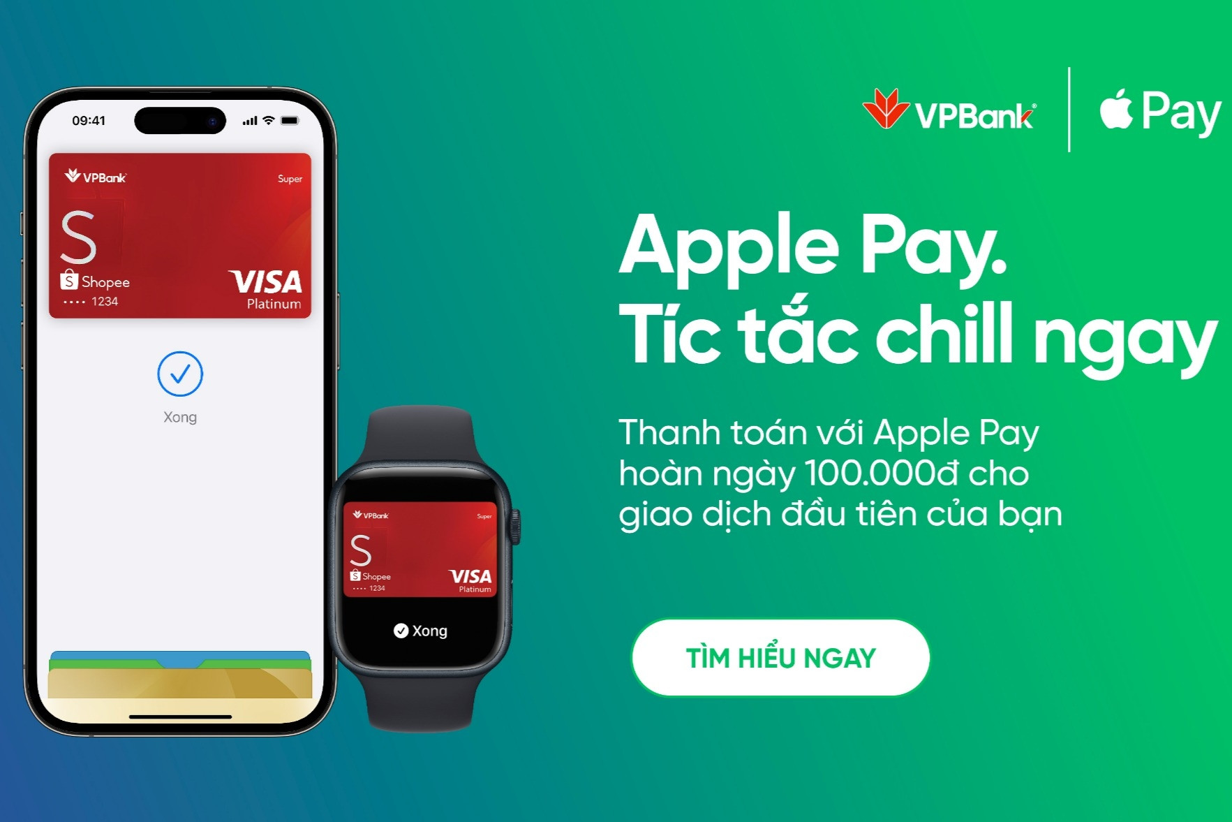VPBank hỗ trợ tích hợp cả thẻ Mastercard và Visa trên Apple Pay