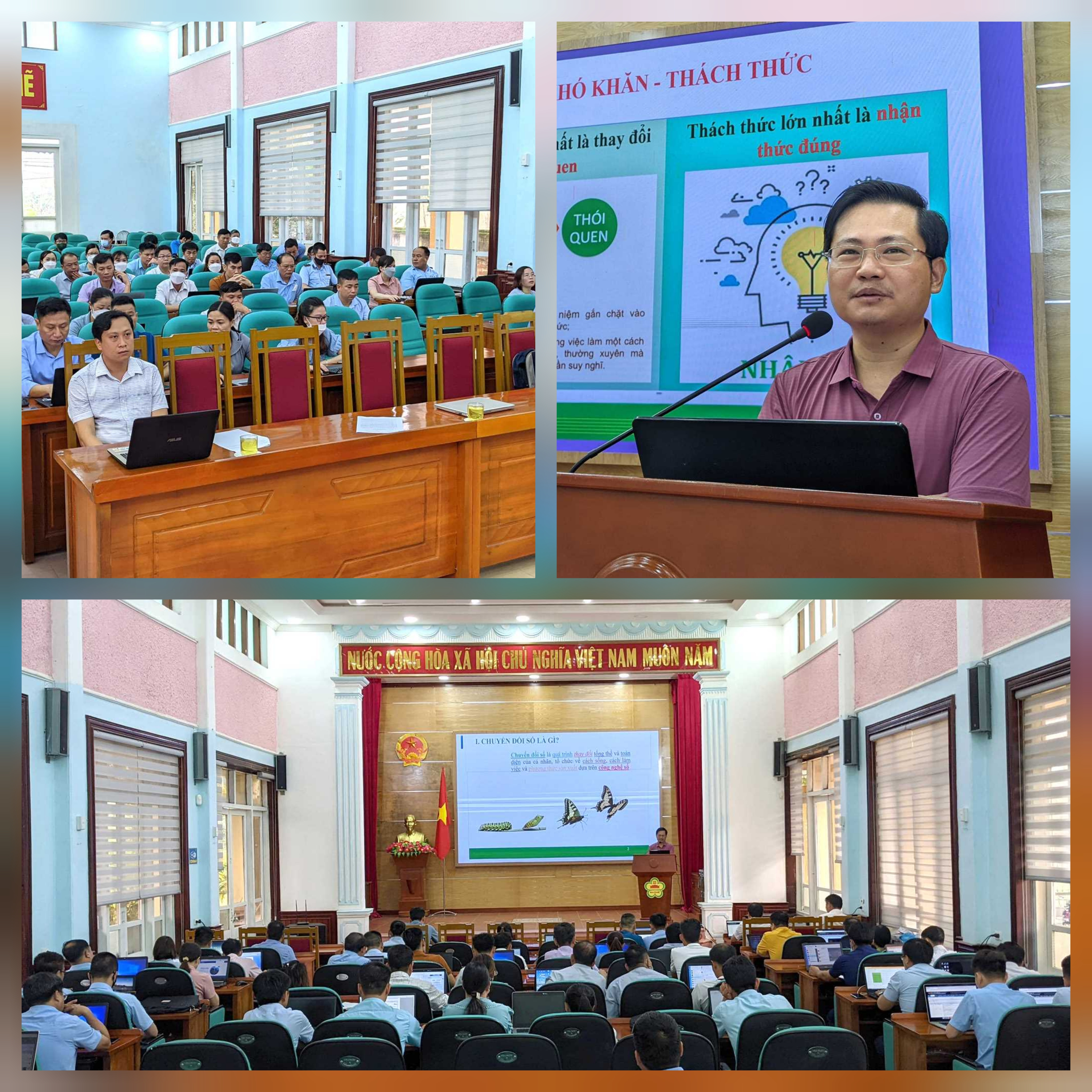 Ba Chẽ tập huấn chuyển đổi số và quản lý hồ sơ công việc, ký số cho cán bộ, công chức. Ảnh: Ngọc Lợi (Trung tâm TT-VH Ba Chẽ)