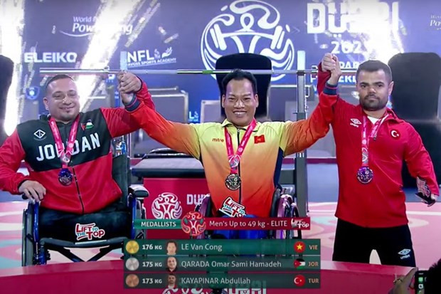 Athlete wins gold at World Para Powerlifting Championships hinh anh 1
