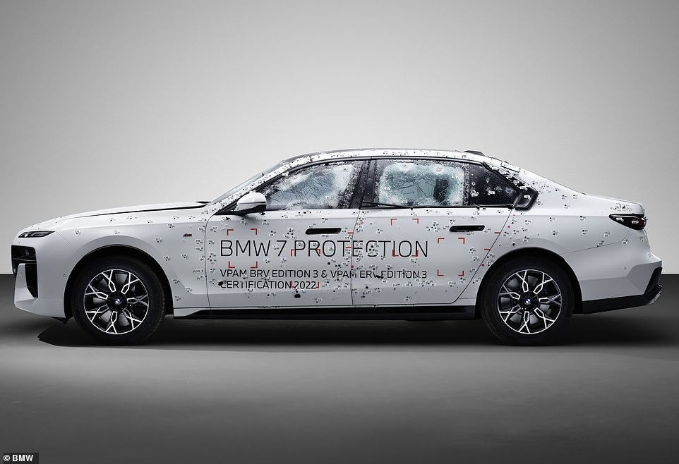 "Soi" mẫu xe điện bọc thép đầu tiên trên thế giới BMW i7 Protection