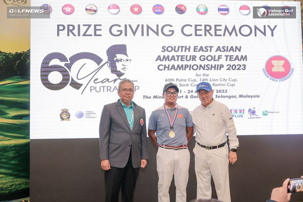 Vietnam triumphs at 2023 Southeast Asian Amateur Golf Team Championship hinh anh 1